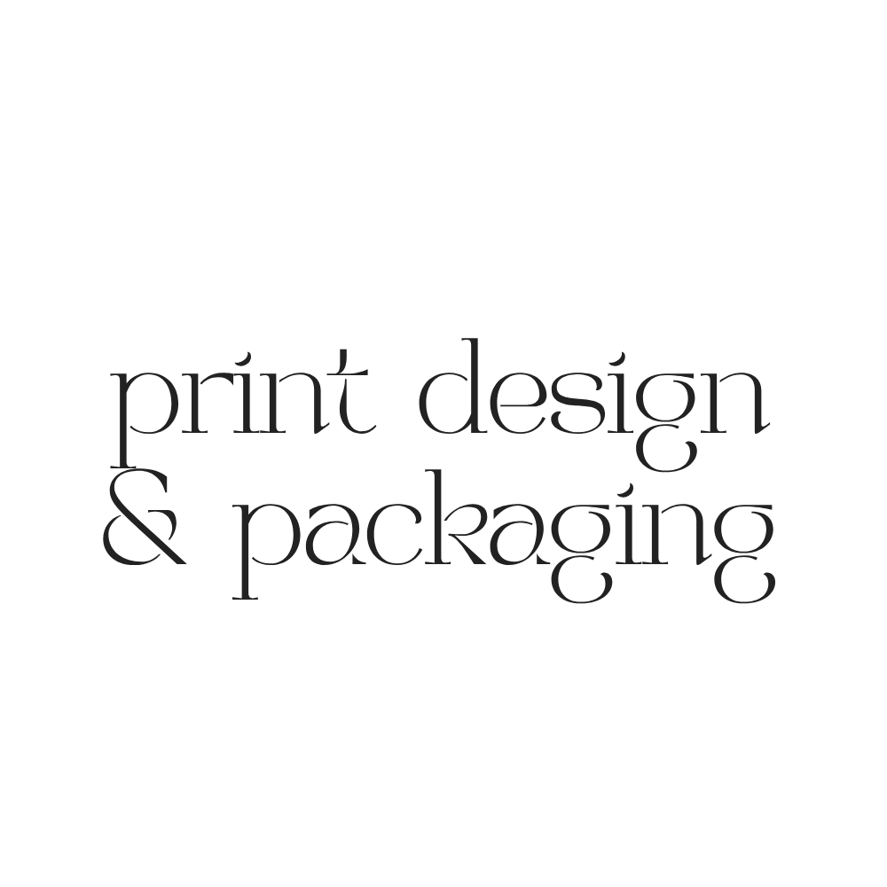 Print design & Packaging